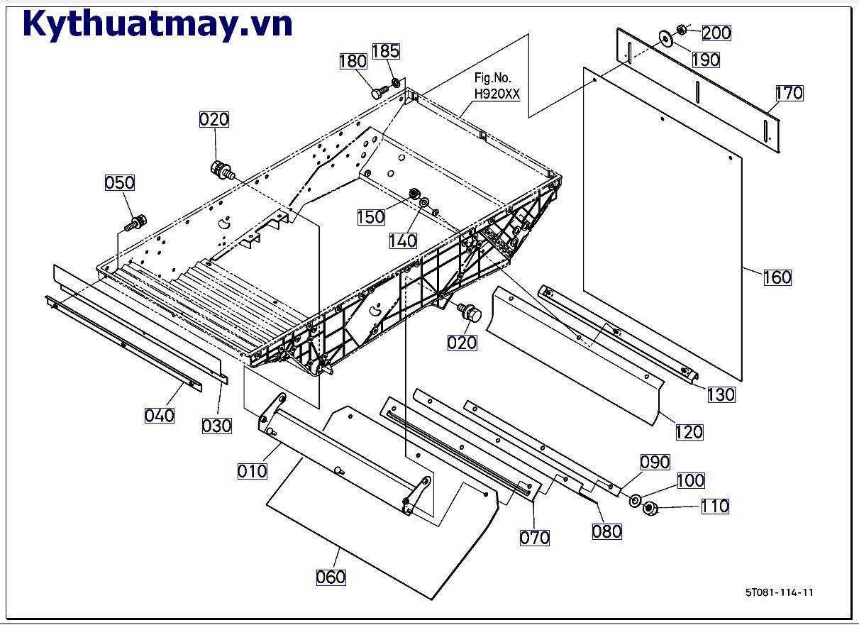 Phớt hộp máy sàng